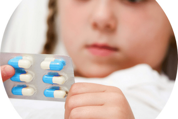 Children suffering from swallowing medication
