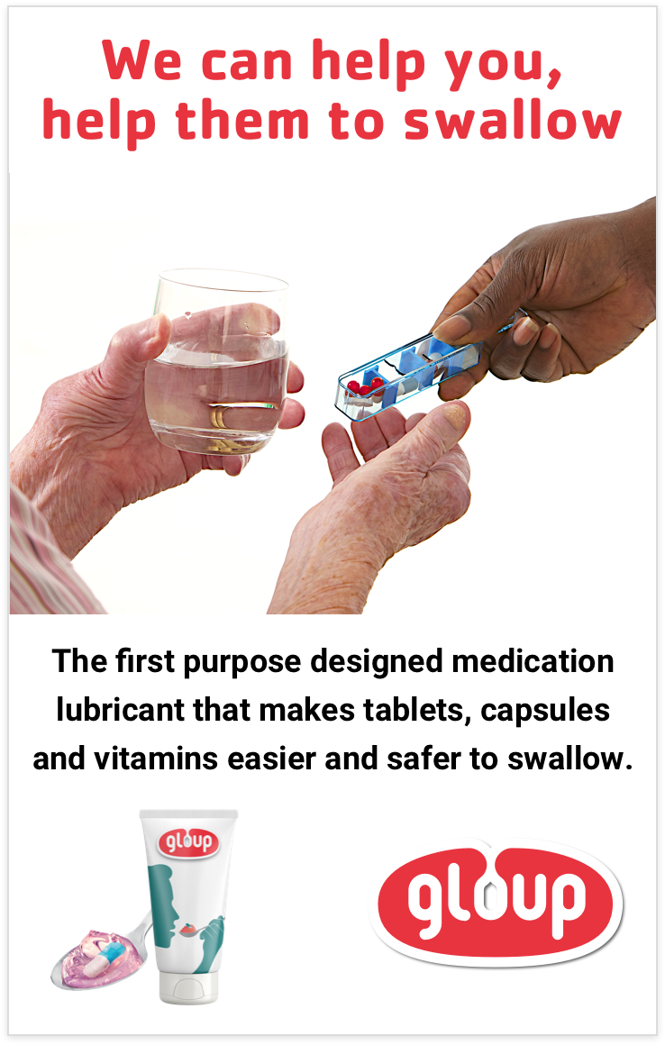 Gloup the first purpose designed medication lubricant